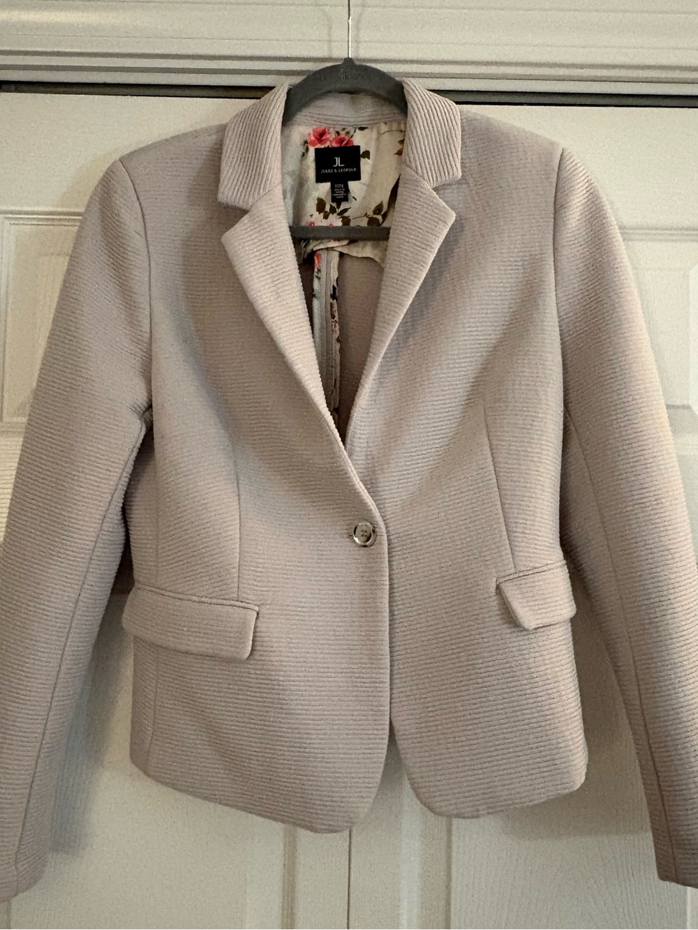 Jules & Leopold medium Women's Blazer Jacket, Pale Beige